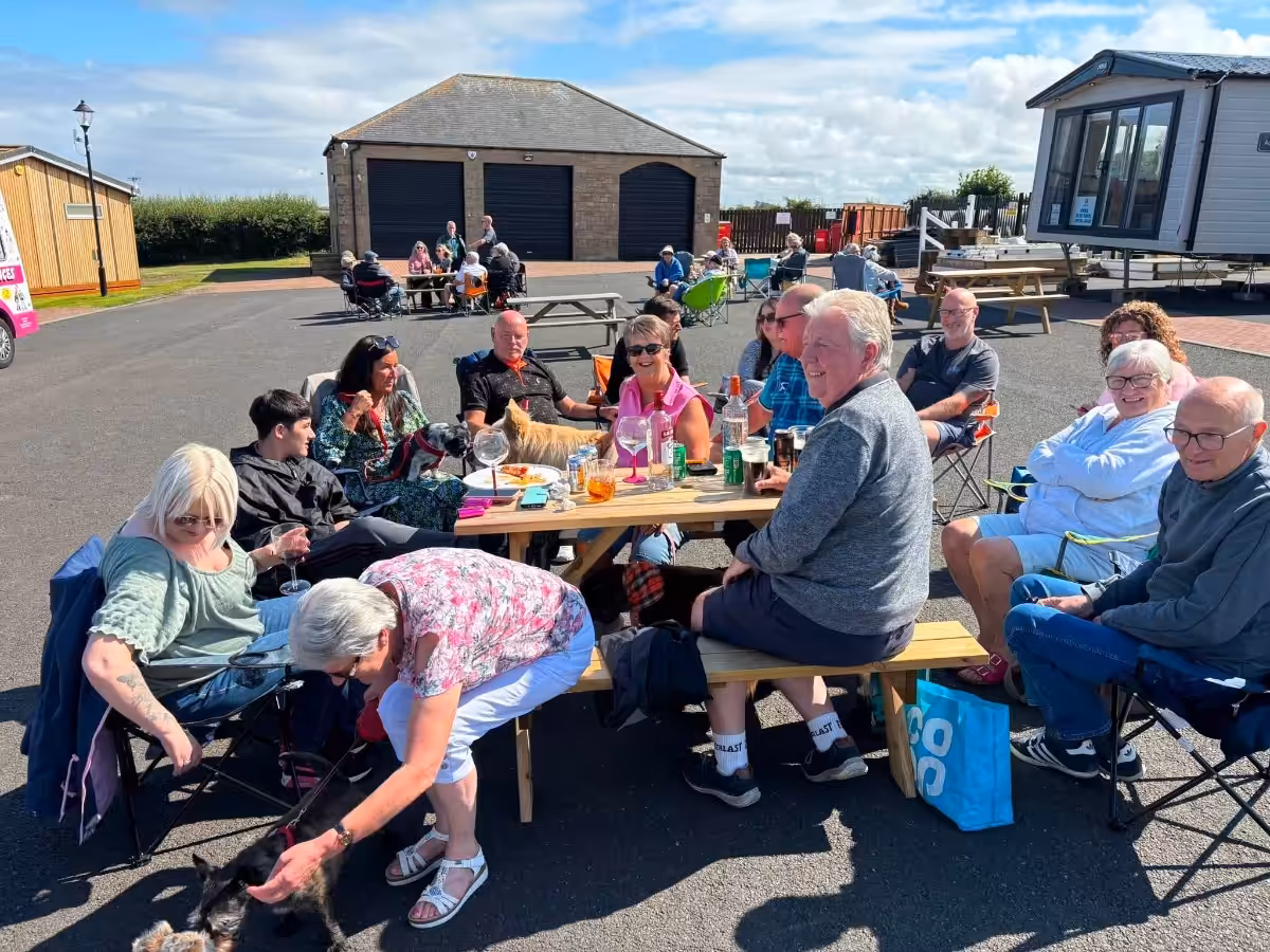 Owners at Elm Bank Coastal Park enjoying the Italian Saturday event as part of the Owners events programme