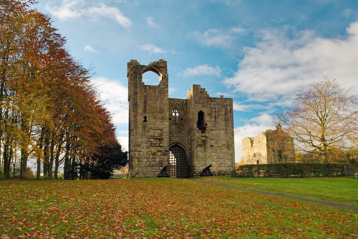 Etal castle English Northumberland ruin Medieval