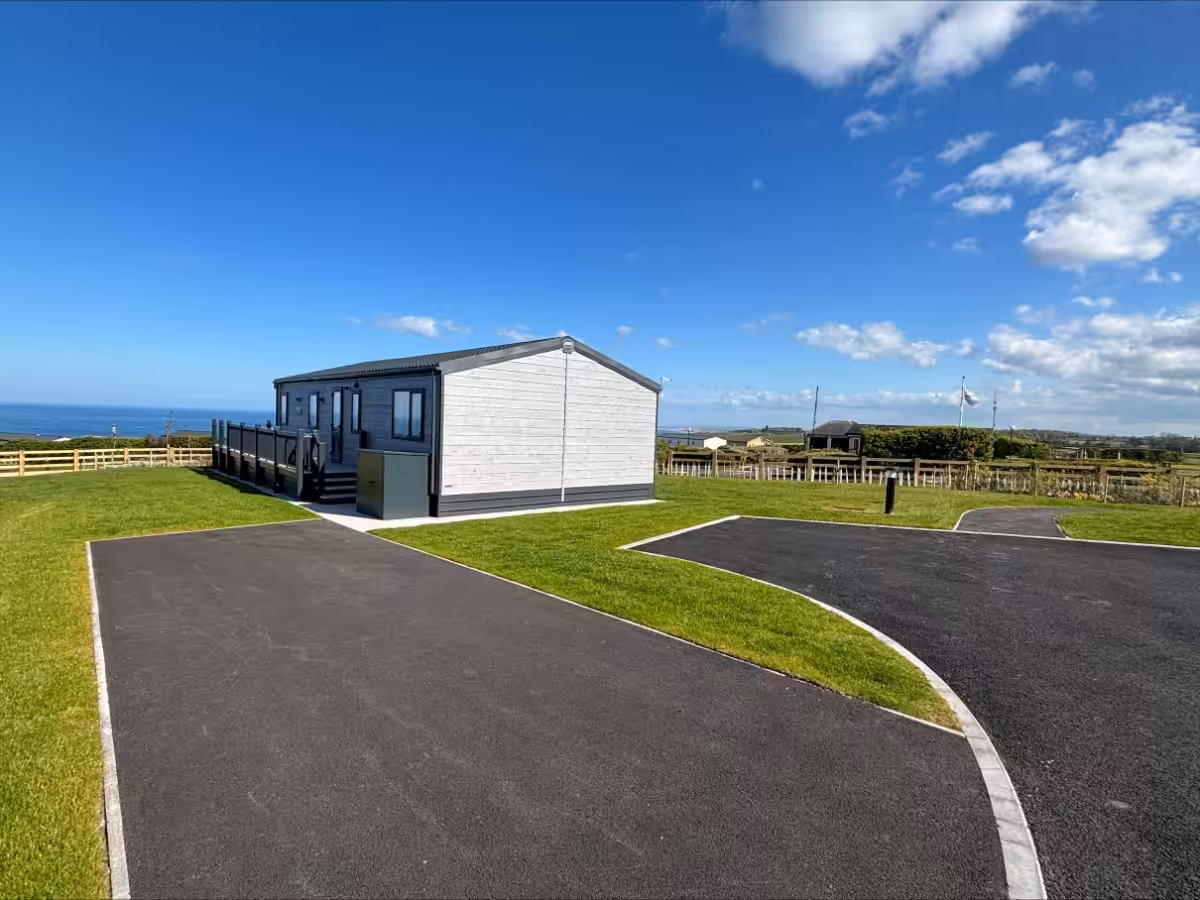 2026 ABI Kielder Lodge for sale at Elm Bank Coastal Park, Berwick-upon-Tweed, Northumberland - rear view