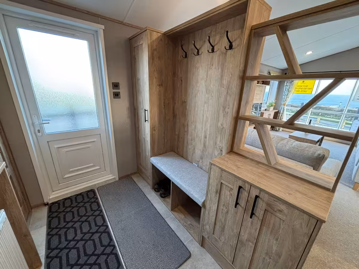 Entrance hall in 2026 ABI Kielder Lodge for sale at Elm Bank Coastal Park, Berwick-upon-Tweed