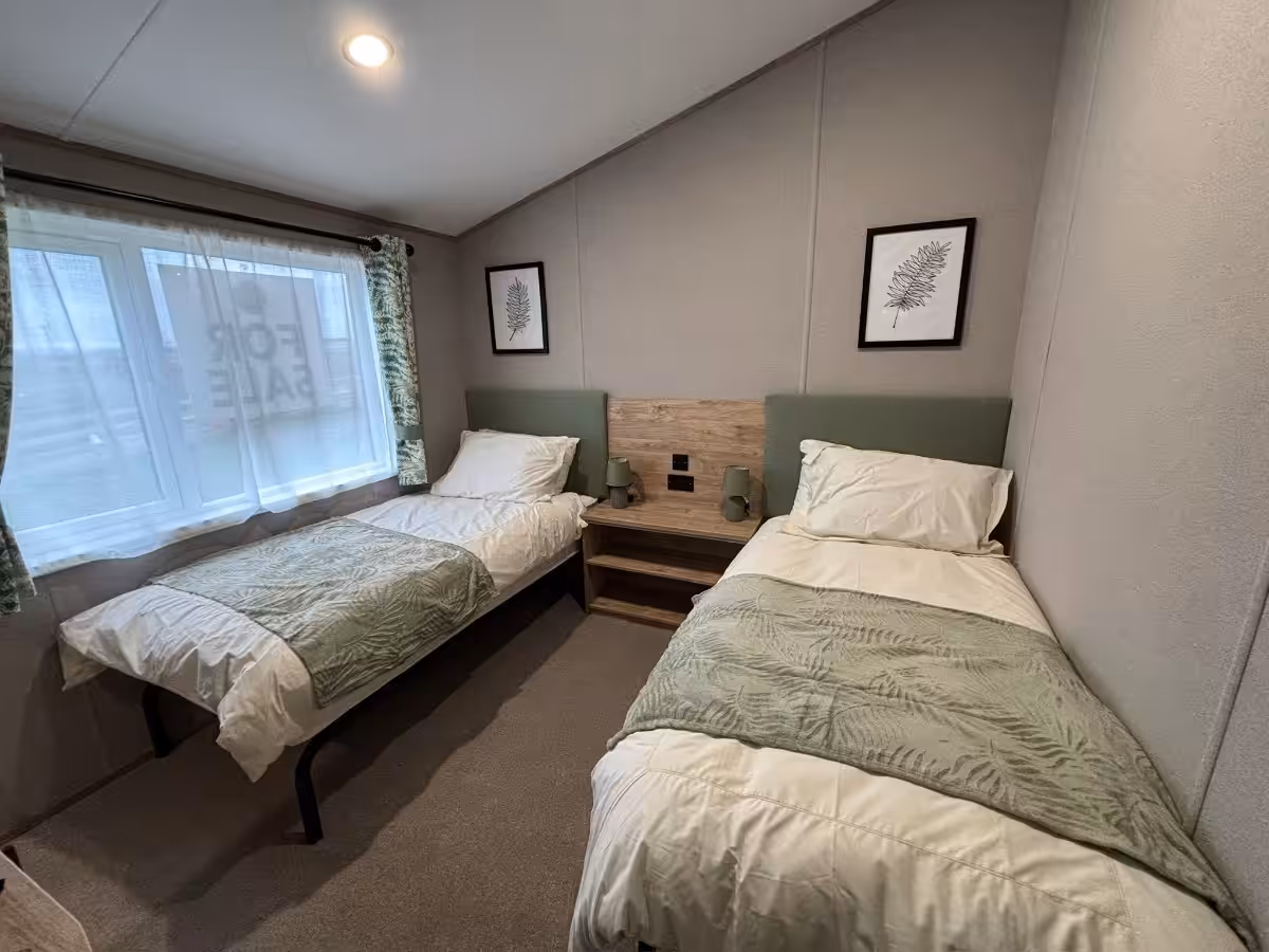 Twin bedroom view in 2026 ABI Kielder Lodge