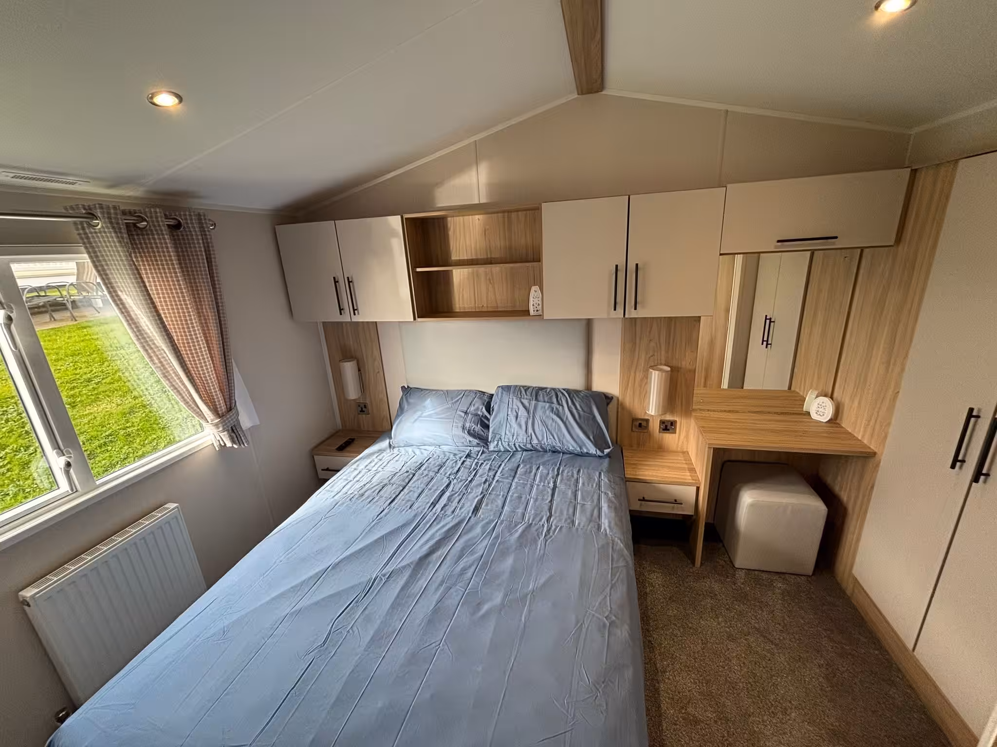Master bedroom in 2024 Willerby Manor Green Range for sale at Elm Bank Coastal Park, Berwick-upon-Tweed